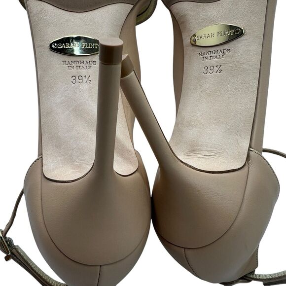Sarah Flint Perfect Sandal 85 In Sand Calf Size 39.5 - Picture 9 of 10